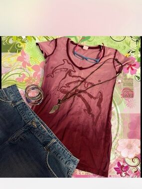 Y2K Dolphin V Neck